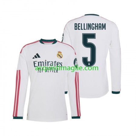 Divisa di Calcio Real Madrid Jude Bellingham 5 Prima 2026/2027 Manica Lunga